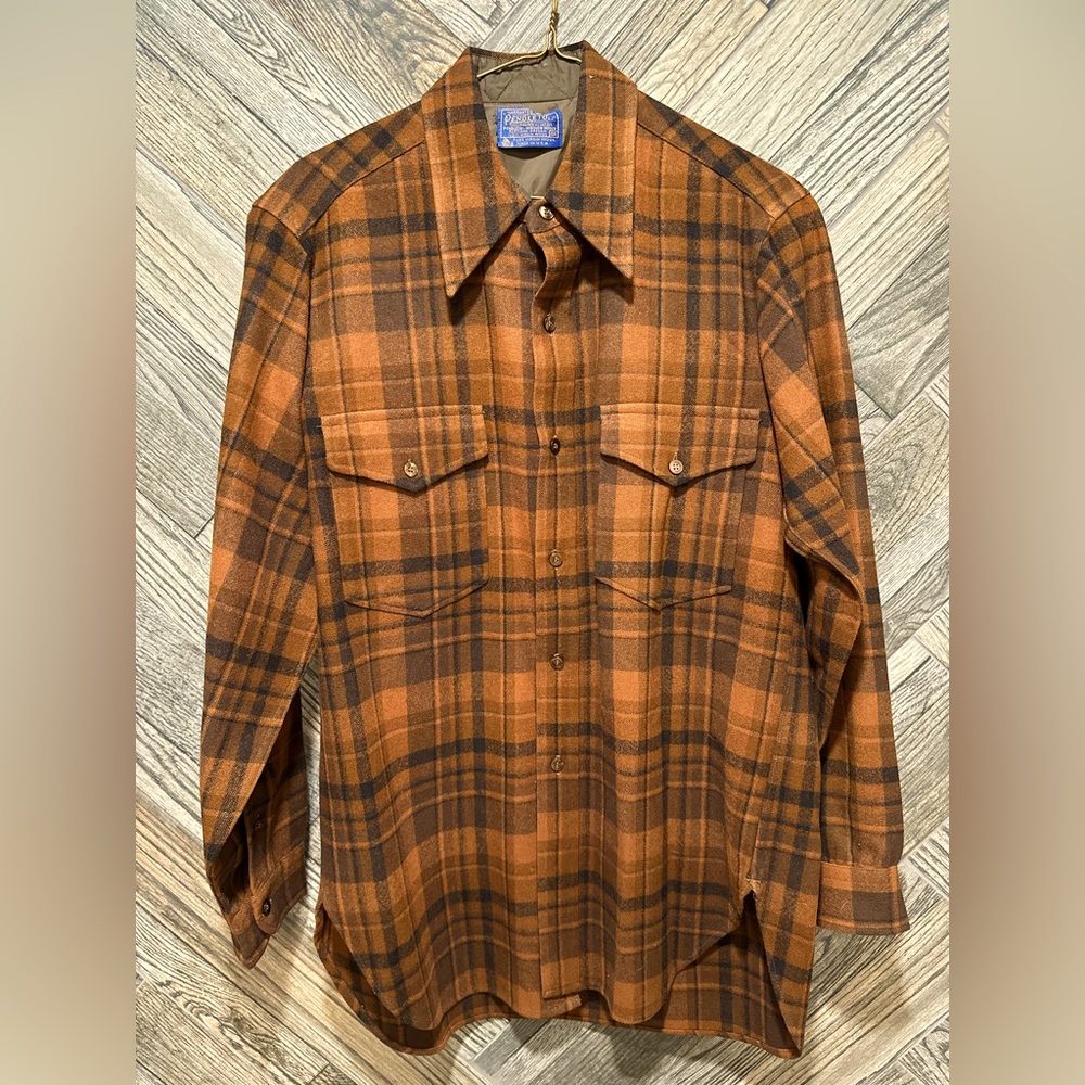 Wool Vintage Pendleton Men’s Flannel • 100% Pure Virgin Wool